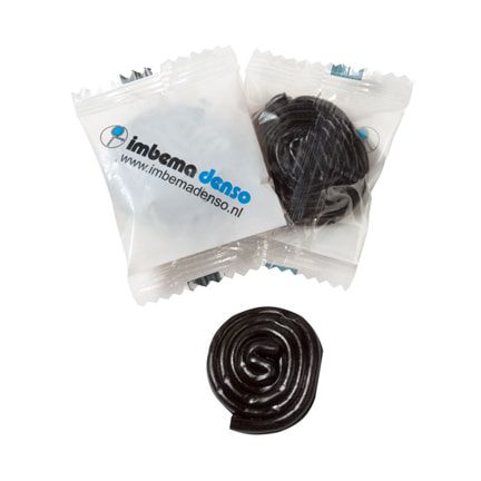 Biologische droprol in bedrukte flowpack