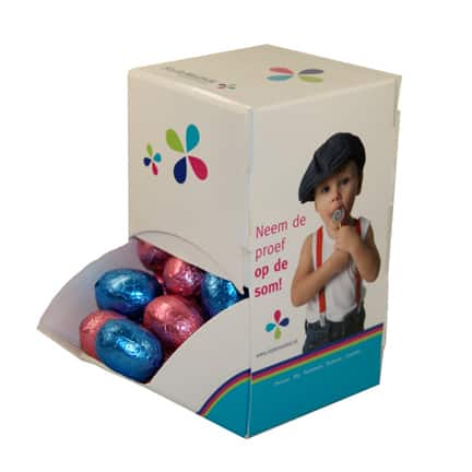 Bedrukt doosje Paaseitjes voor Pasen