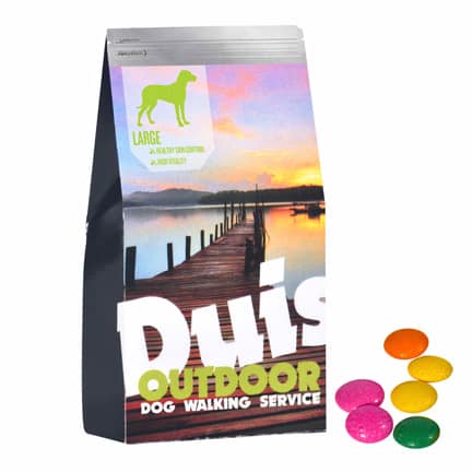 Bedrukt voerzak doosje mini choco’s