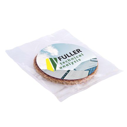Stroopwafel in zakje met logosticker
