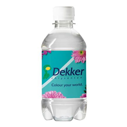Waterflesje met eigen label als weggevertje, 330ml