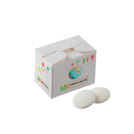 Bedrukt verhuisdoosje met pepermunt