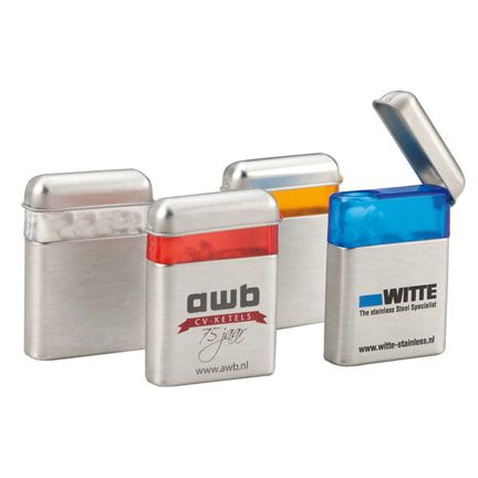 Metalen pepermuntblikje met full colour logo