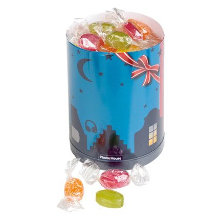 Medium Snoepsilo met bedrukte logowikkel