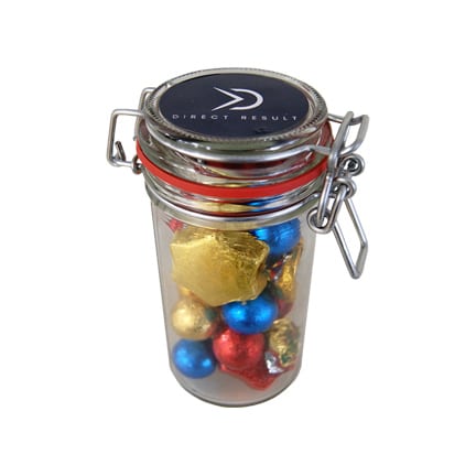 Glazen weckpotje met Kerstvulling 270cc