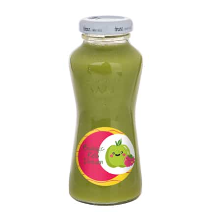 Bedrukt flesje groene smoothie met logo