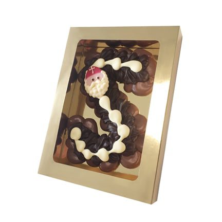 Luxe decorletter in 3 smaken chocolade