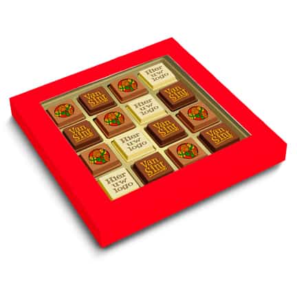 Bedrukte sintbonbons als relatiegeschenk