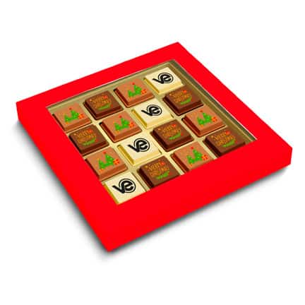 Bedrukte kerstbonbons als relatiegeschenk