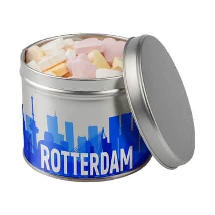 Snoepblik met rechtstreekse bedrukking