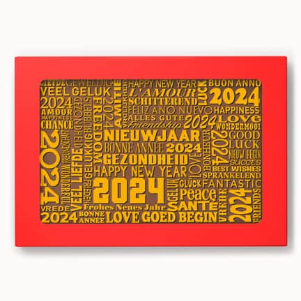 Chocolade Nieuwjaarskaart