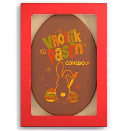 Paasei chocoladekaart als paasgeschenk