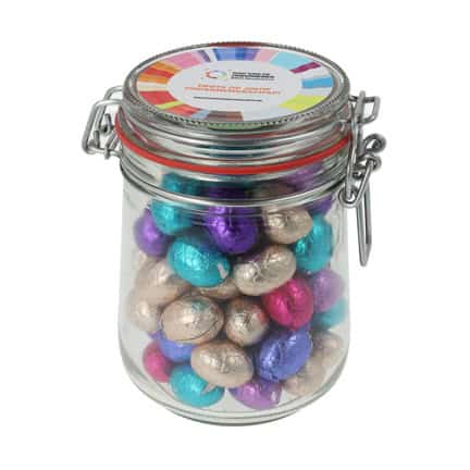 Bedrukte weckpot met paaseitjes 800cc