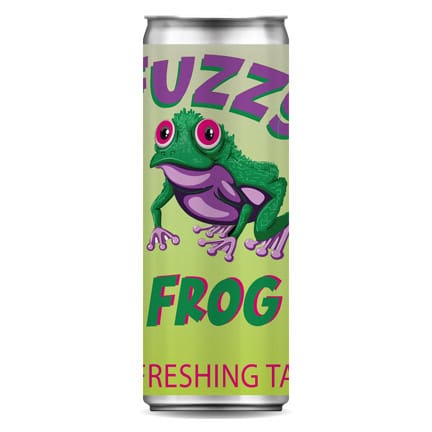 Blikje bronwater met eigen logowikkel