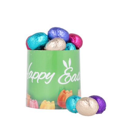 Transparante koker Paaseitjes voor Pasen