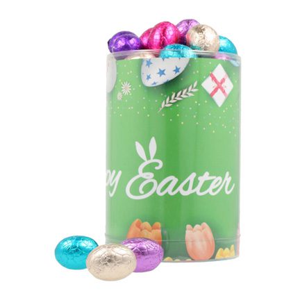 Transparante silo Paaseitjes voor Pasen
