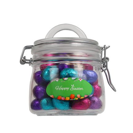 Stoer weckpotje met paaseitjes 500cc