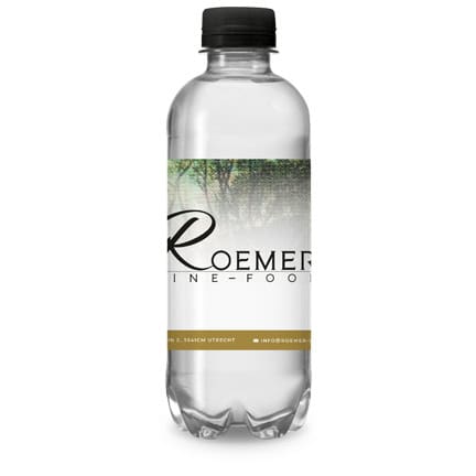 Waterflesje 330ml met logowikkel als promotionele give-away